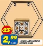 Offerta per Mensola Esagonale Grande a 2,99€ in Risparmio Casa