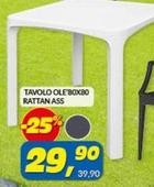 Offerta per Tavolo Ole 80X80 Rattan a 29,9€ in Risparmio Casa