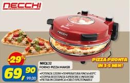 Offerta per Necchi - NKQL32 Forno Pizza Maker a 69,9€ in Risparmio Casa
