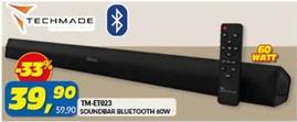 Offerta per Techmade - TM-ET023 Soundbar Bluetooth 60W a 39,9€ in Risparmio Casa