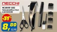 Offerta per Necchi - NC100 RF-1102 Tagliacapelli Filo 4 Accessori a 8,8€ in Risparmio Casa