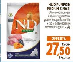 Offerta per  N&D - Pumpkin Mediume Max  a 27,5€ in Pet Store Conad