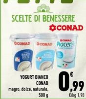 Offerta per Conad - Yogurt Bianco a 0,99€ in Conad City