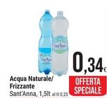 Offerta per Sant'anna - Acqua Naturale / Frizzante a 0,34€ in Gulliver