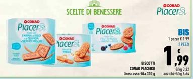 Offerta per Conad Piacersi - Biscotti  a 1,99€ in Conad