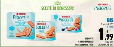 Offerta per Conad Piacersi - Biscotti a 1,99€ in Conad