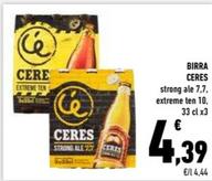 Offerta per Ceres - Birra a 4,39€ in Conad