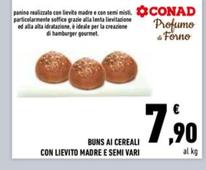 Offerta per Buns Ai Cereali Con Lievito Madre E Semi Vari a 7,9€ in Conad