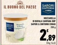 Offerta per Conad - Mozzarella Di Bufala Campana DOP Sapori&Dintorni  a 2,89€ in Conad Superstore
