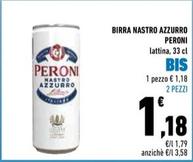 Offerta per Peroni - Birra Nastro Azzurro a 1,18€ in Conad Superstore
