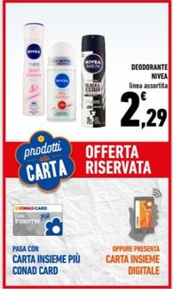 Offerta per Nivea - Deodorante a 2,29€ in Conad Superstore