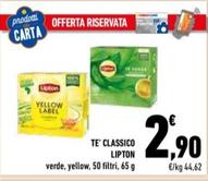 Offerta per Lipton Tea - Te' Classico a 2,9€ in Conad Superstore