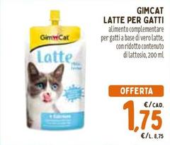 Offerta per Gimcat - Latte Per Gatti a 1,75€ in Pet Store Conad