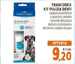 Offerta per Francodex - Kit Pulizia Denti a 9,2€ in Pet Store Conad