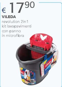 Offerta per Vileda - Revolution 2in1 Kit Lavapavimenti Con Panno In Microfibra a 17,9€ in Acqua & Sapone