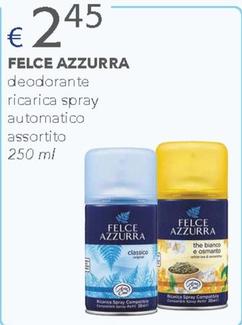 Offerta per Felce Azzurra - Deodorante Ricarica Spray Automatico a 2,45€ in Acqua & Sapone