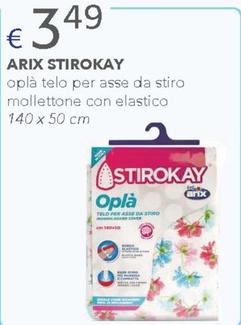 Offerta per Arix - Stirokay Oplà Telo Per Asse Da Stiro Mollettone Con Elastico a 3,49€ in Acqua & Sapone