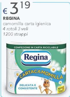 Offerta per Regina - Camomilla Carta Igienica a 3,19€ in Acqua & Sapone