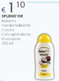 Offerta per Splend'Or - Balsamo Mandorle&Karité a 1,1€ in Acqua & Sapone
