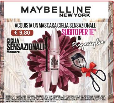 Offerta per Maybelline - New York Mascara a 9,8€ in Acqua & Sapone