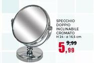 Offerta per Specchio Doppio Inclinabile Cromato a 5,99€ in Happy Casa Store