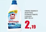 Offerta per Omino Bianco - Additivo Disinfettante Liquido a 2,19€ in Happy Casa Store