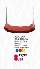 Offerta per Altalena Con Seduta In Plastica a 8,99€ in Happy Casa Store
