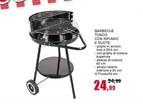 Offerta per Barbecue Tondo Con Ripiano E Ruote a 24,99€ in Happy Casa Store