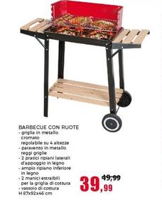 Offerta per Barbecue Con Ruote a 39,99€ in Happy Casa Store