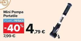 Offerta per Mini Pompa Portatile a 4,79€ in Carrefour Ipermercati