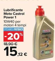 Offerta per Castrol - Lubrificante Moto Power 1 a 15,12€ in Carrefour Ipermercati