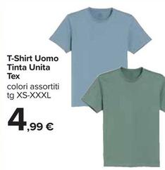 Offerta per Tex - T-Shirt Uomo Tinta Unita  a 4,99€ in Carrefour Ipermercati