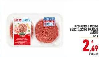 Offerta per Amadori - Bacon Burger Di Tacchino E Pancetta Di Suino Affumicata a 2,69€ in Spesa Facile