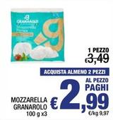 Offerta per Granarolo - Mozzarella a 2,99€ in Spesa Facile