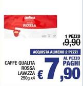 Offerta per Lavazza - Caffe Qualita Rossa a 7,9€ in Spesa Facile