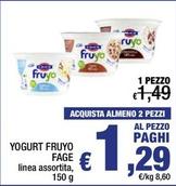 Offerta per Fage - Yogurt Fruyo a 1,29€ in Spesa Facile