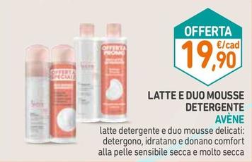 Offerta per Avene Latte E Duo Mousse Detergente a 19,9€ in Parafarmacia Conad