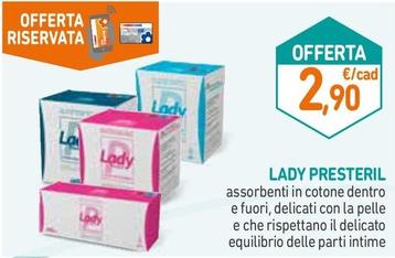 Offerta per Lady Presteril a 2,9€ in Parafarmacia Conad