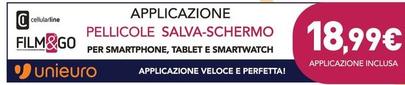 Offerta per Cellularline - Film&Go Applicazione Pellicole Salva-Schermo a 18,99€ in Unieuro