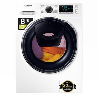 Offerta per Samsung - WW8NK62E0RW/ET lavatrice slim a caricamento frontale Addwash™ 8 kg Classe C 1200 giri/min, Porta nera old + panel nero a 499,9€ in Unieuro