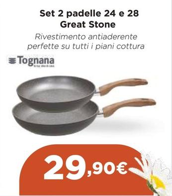 Offerta per Tognana - Set 2 Padelle 24 E 28 Great Stone a 29,9€ in Unieuro