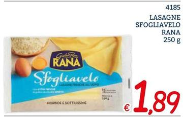 Offerta per Rana - Lasagne Sfogliavelo a 1,89€ in ZONA