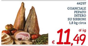 Offerta per Su Sirboni - Guanciale Pepato Intero a 11,49€ in ZONA