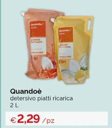 Offerta per Quandoè - Detersivo Piatti Ricarica a 2,29€ in Acqua & Sapone
