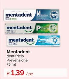 Offerta per Mentadent - Dentifricio Prevenzione a 1,39€ in Acqua & Sapone