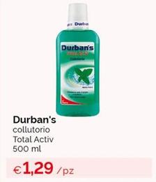 Offerta per Durban's - Collutorio Total Activ a 1,29€ in Acqua & Sapone