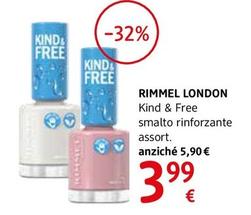 Offerta per Rimmel London - Kind & Free Smalto Rinforzante a 3,99€ in dm