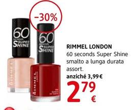 Offerta per Rimmel London - 60 Seconds Super Shine Smalto A Lunga Durata a 2,79€ in dm