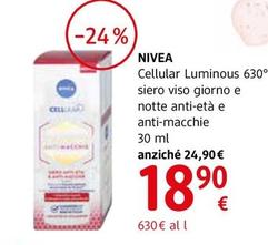 Offerta per Nivea - Cellular Luminous 630° Siero Viso Giorno E Notte Anti-Età a 18,9€ in dm