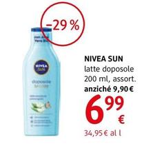 Offerta per Nivea Sun - Latte Doposole a 6,99€ in dm